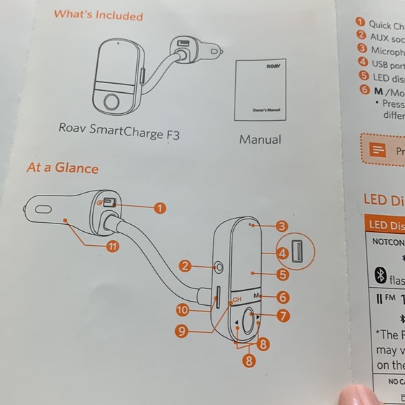 Roav bluetooth 12v hands free calls in car - Picture 7 of 8